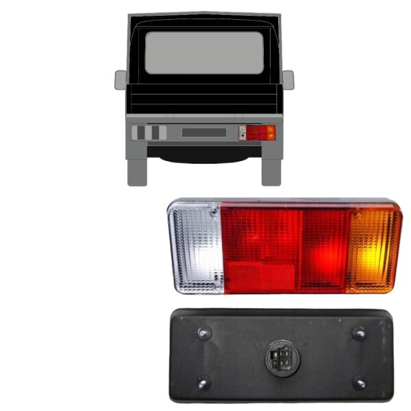 Hinten Fahrgestell Behälter Licht für Fiat Ducato 1994 - 2002 rechts