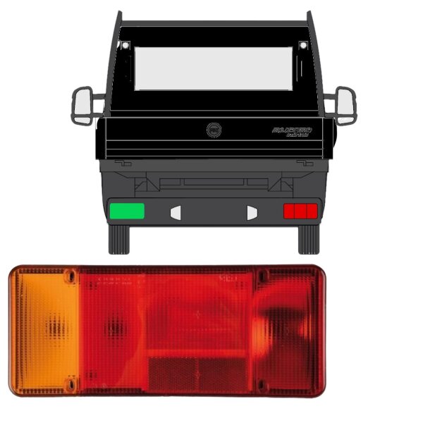 Hinten Fahrgestell Heckleuchte für Peugeot Boxer 2006 - 2012 links