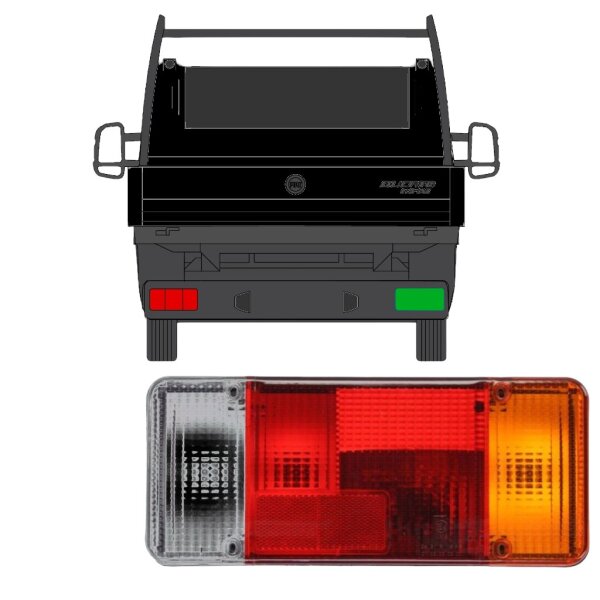 Hinten Fahrgestell Heckleuchte für Peugeot Boxer 2006 - 2012 rechts