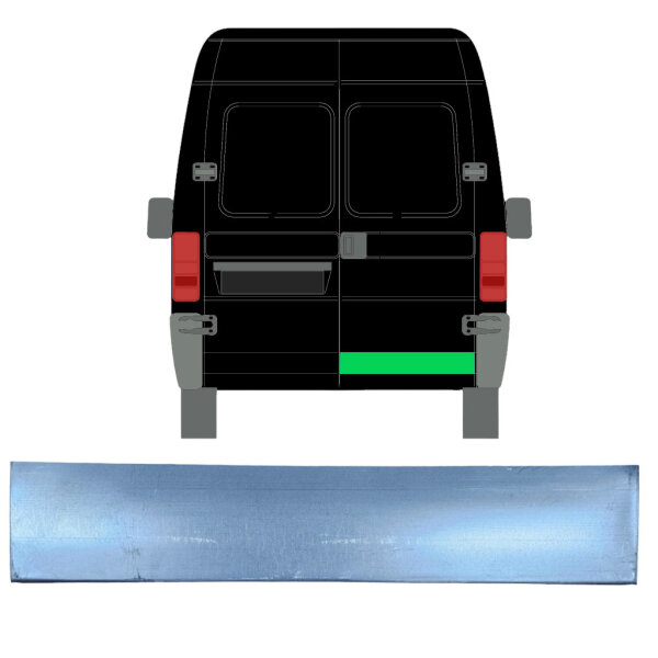 Hinten Tür Niedrig Blech fürpeugeot Boxer 1994 - 2006 rechts