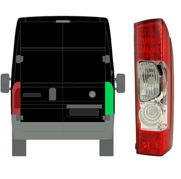 Hinten Heckleuchte für Fiat Ducato 2006 - 2014 rechts