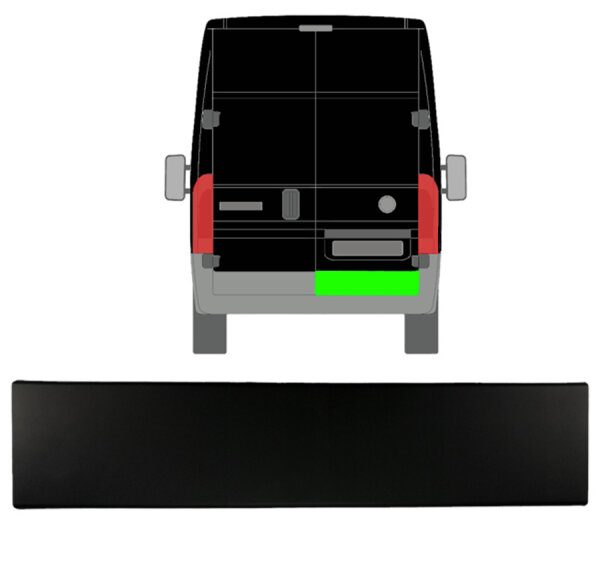 Hinten Tür Seitenleiste für Citroen Jumper Ab 2018 rechts
