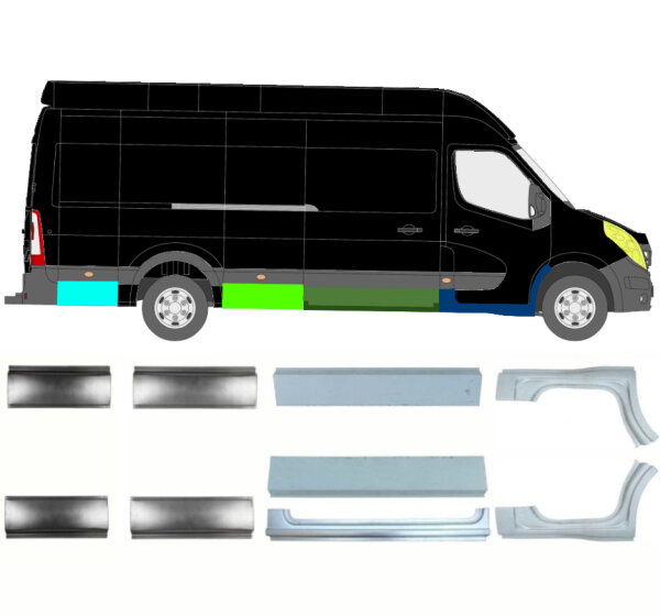 Blech Satz für Renault Master Lang Ab 2010 rechts & links