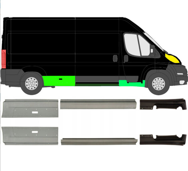 Schweller Blech Satz für Fiat Ducato Ab 2006 rechts & links