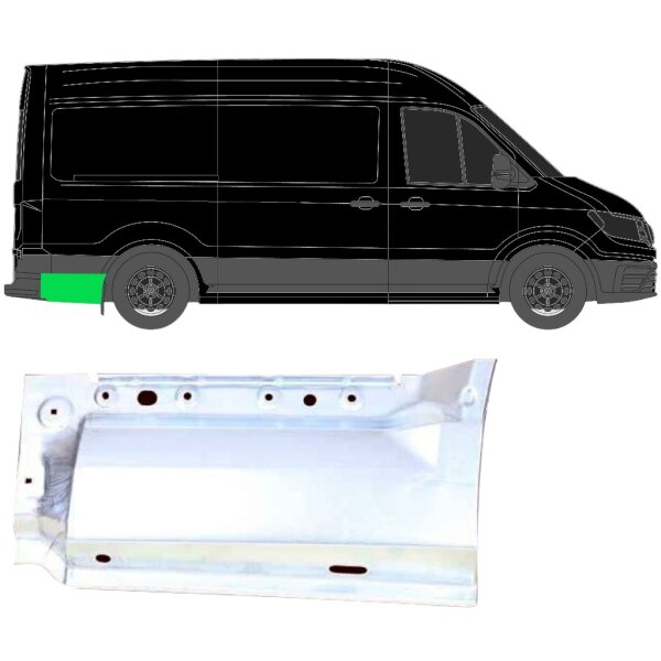 Doppelkabine Vorschweller hinten & vorne Satz für VW T5 03-15 rechts & links