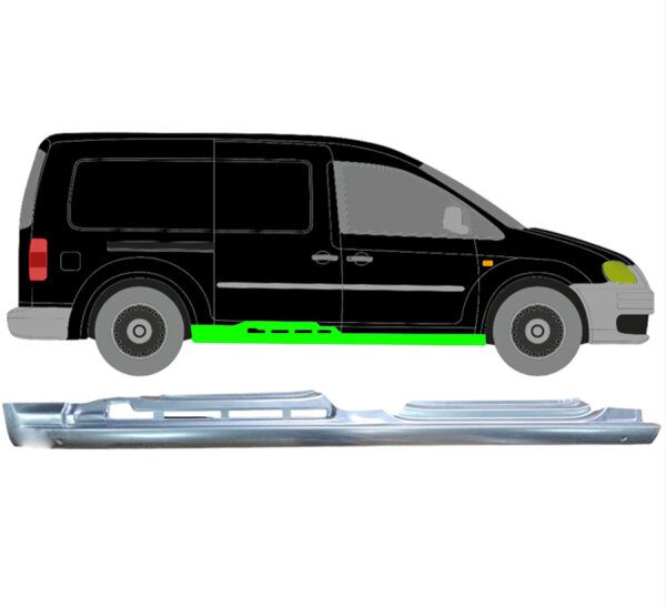 Schweller Blech für Volkswagen Caddy 2004 - 2015 rechts