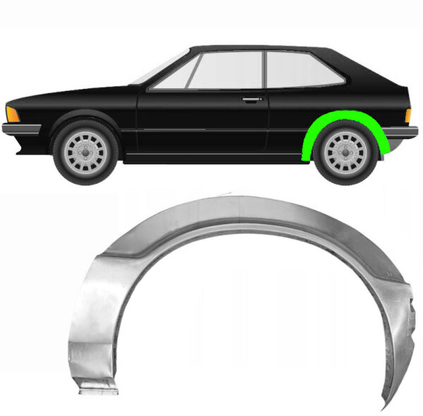 Hinten Radlauf Blech für Volkswagen Scirocco 1974 - 1981 links