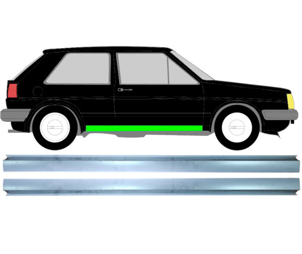 Schweller Blech Satz für Volkswagen Golf II 1982 - 1992 rechts & links