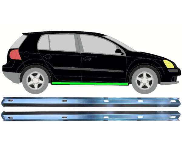 Schweller innen & außen Blech Satz für Volkswagen Golf V 2003 - 2009 links