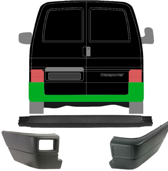 Hinten Stossstange Satz für Volkswagen Transporter T4 90 - 96 links & rechts