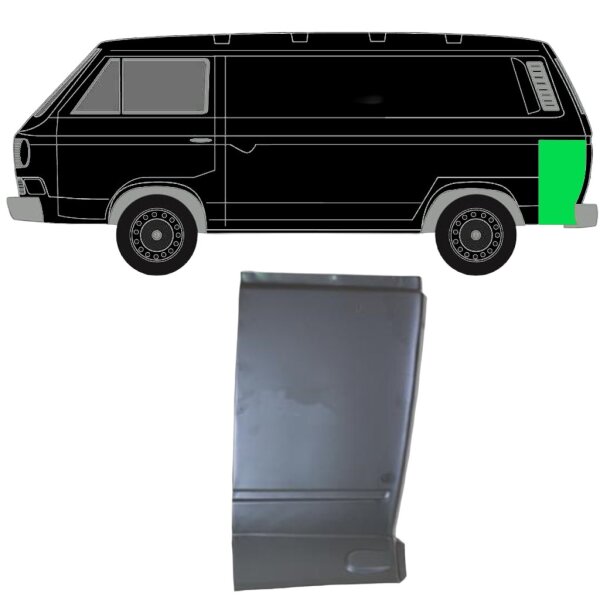 Hinten Ecke Blech für Volkswagen Transporter T3 1979 - 1992 links