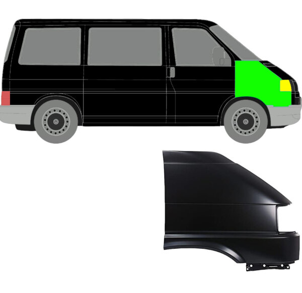 Vorne Kotflügel für Volkswagen Transporter T4 1996 - 2003 rechts