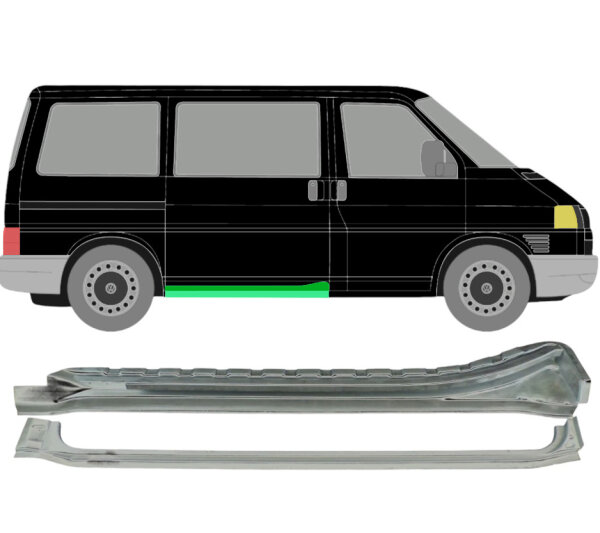 Schiebetür Schweller Blech Satz für Volkswagen Transporter T4 1990 – 2003 rechts