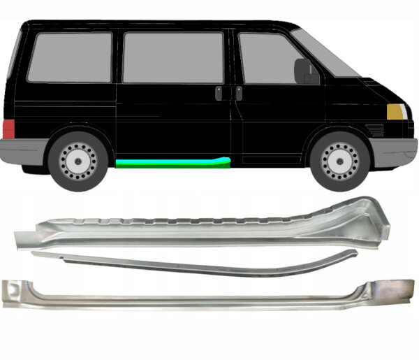 Schiebetür Schweller Blech Satz für Volkswagen Transporter T4 90 - 03 rechts