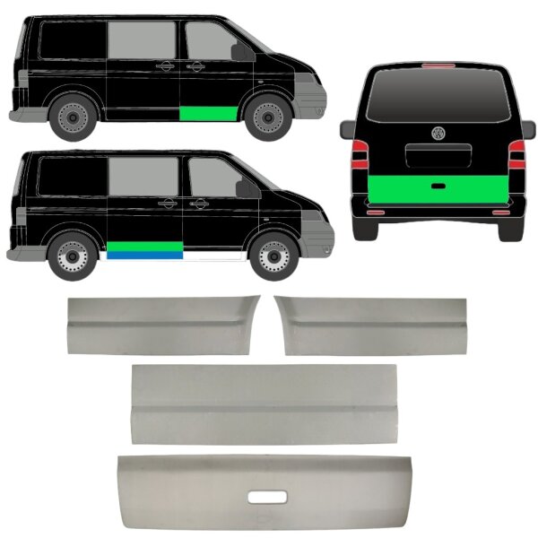 Hinten Heckklappe Innen Blech für Volkswagen Transporter T5 Ab 2003