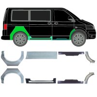 Schweller vorne & hinten Radlauf Satz für VW T5...