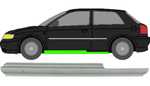 Schweller für Audi A3 B3 3 Türer 1996 - 2003 links